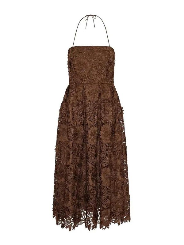 rotate brown dress Birger Christensen Rotate flower lace dress|1156232037 Color:burgundy Daring Diva Plaid Overalls STRUCTURED Corset This mini dress features