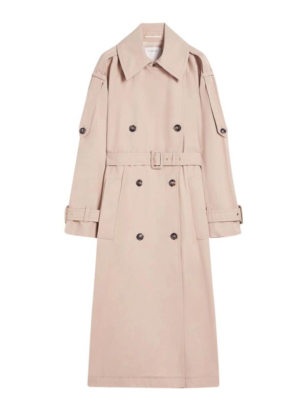 SPORTMAX: トレンチコート - トレンチコート - ベージュ