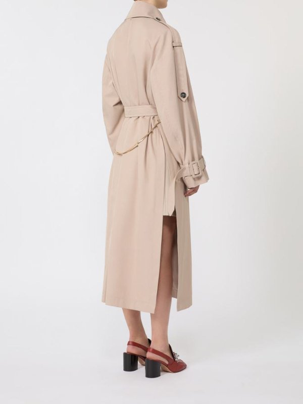 トレンチコート - ベージュ shop online: SPORTMAX