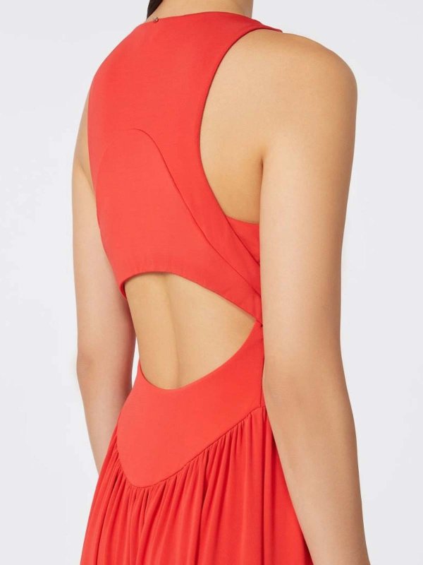 イブニングドレス - 赤 shop online: SPORTMAX