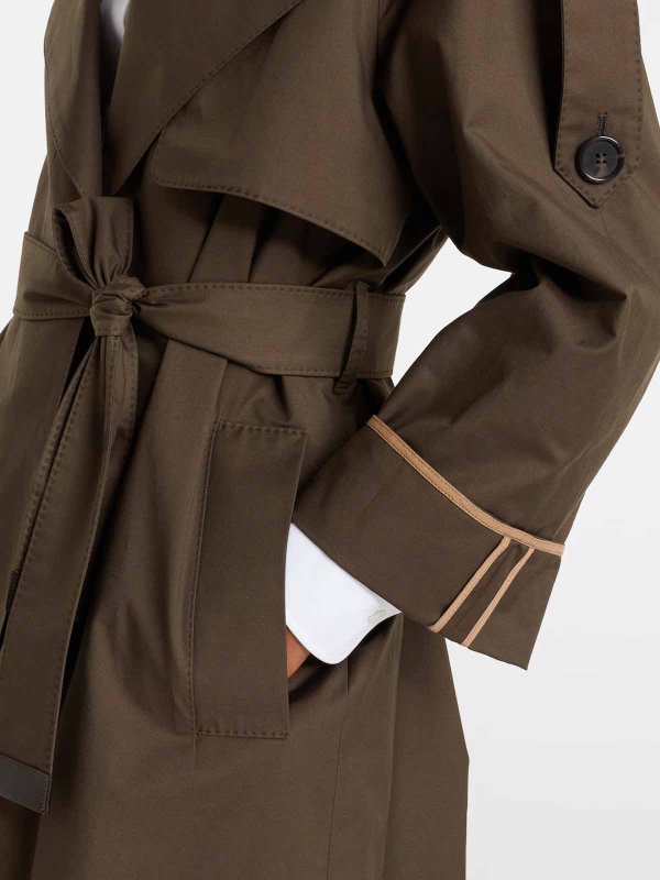 トレンチコート - 緑 shop online: WEEKEND MAX MARA