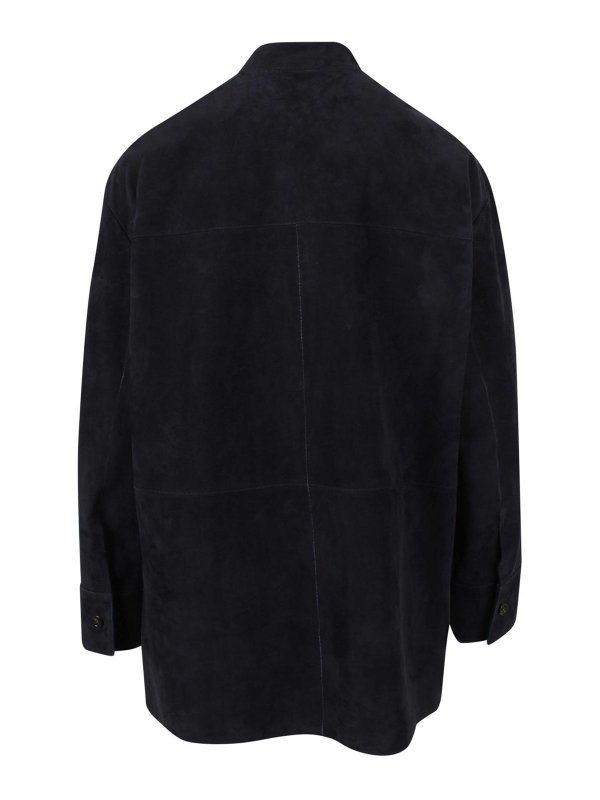 S MAX MARA: blazers online - Suede jacket with stitching