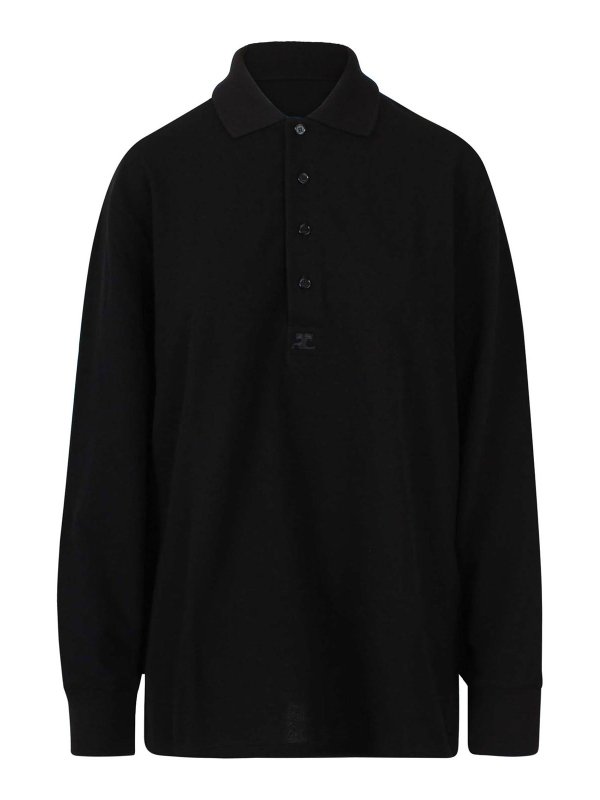 Courreges: Polos - Polo - Negro