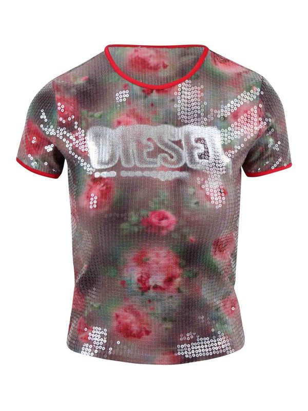 DIESEL: Tops & Débardeurs - Top - Multicolore