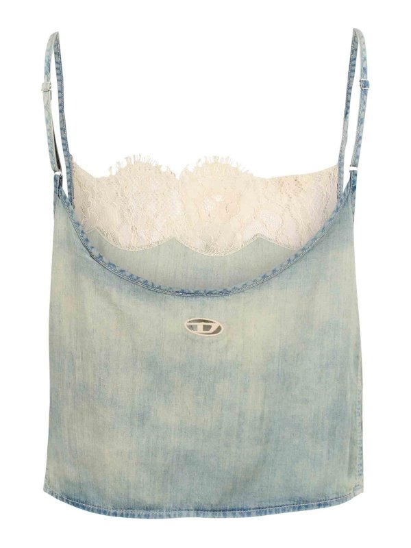 DIESEL: Tops und Tank Tops online - Top - Blau