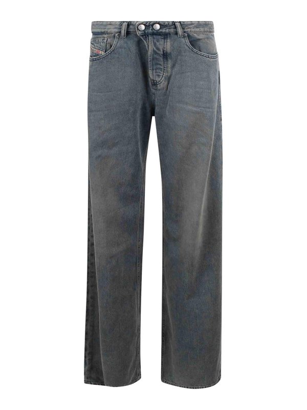 DIESEL: Jeans Rectos - Vaqueros Rectos - Azul