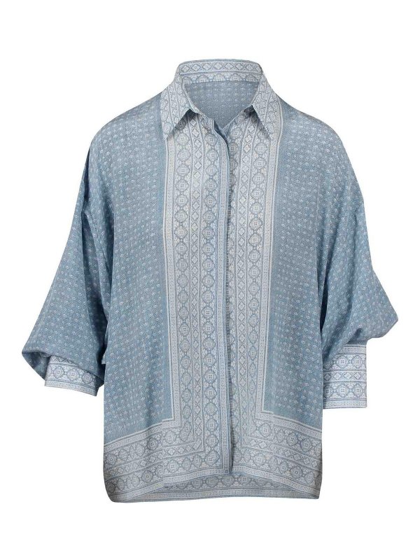 ERMANNO SCERVINO: Hemden - Hemd - Blau