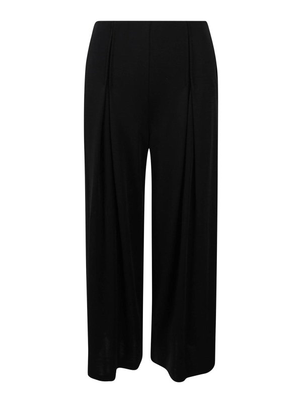 Max Mara: カジュアルトラウザー - カジュアルパンツ - 黒