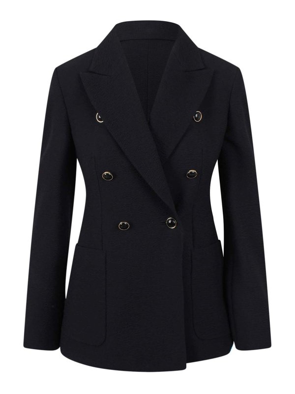 Max Mara: Blazer - Blazer - Azul