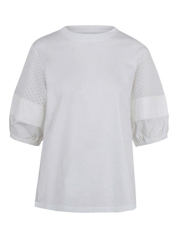 MONCLER: Camisetas - Camiseta - Blanco