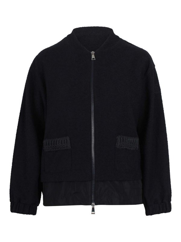 MONCLER: カーディガン - カーディガン - ブルー