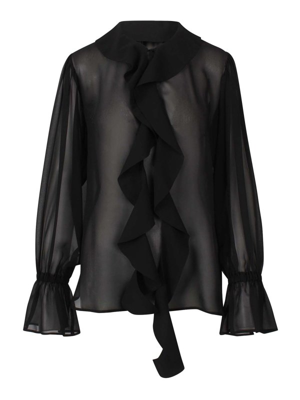 NINA RICCI: シャツ - シャツ - 黒