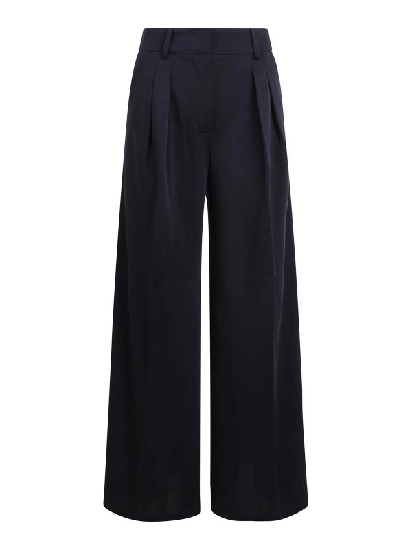 Max Mara: カジュアルトラウザー - カジュアルパンツ - ブルー