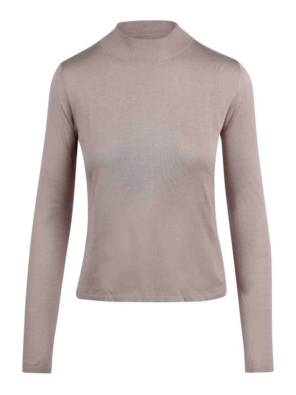 Max Mara: Rollkragenpullover  und Polo-Ausschnitt - Rollkragenpullover - Beige