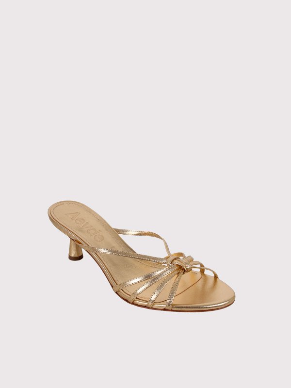 AEYDE: Zapatos chinelas online - Chinelas - Dorado