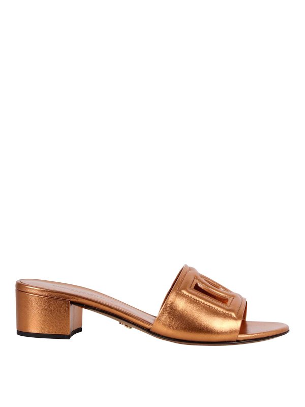 DOLCE & GABBANA: Mules - Mules - Or