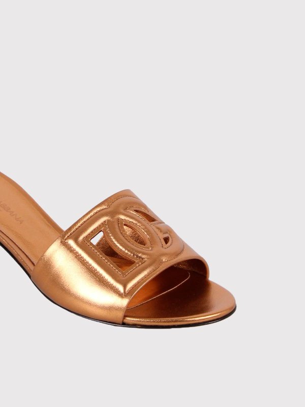 The Best Shops DOLCE & GABBANA: Mules - Mules - Or
