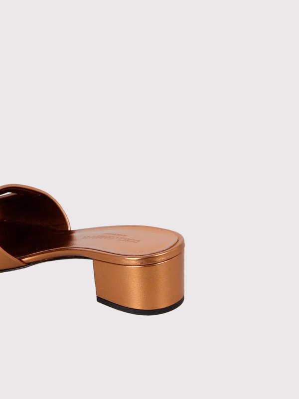 Mules - Or shop online: DOLCE & GABBANA