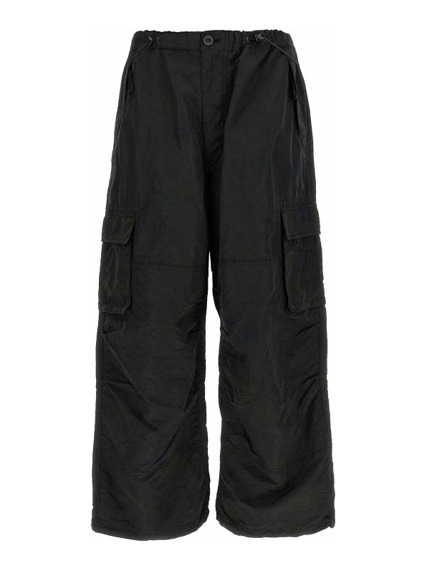 COMME DES GARÇONS HOMMES PLUS: カジュアルトラウザー - カジュアルパンツ - 黒
