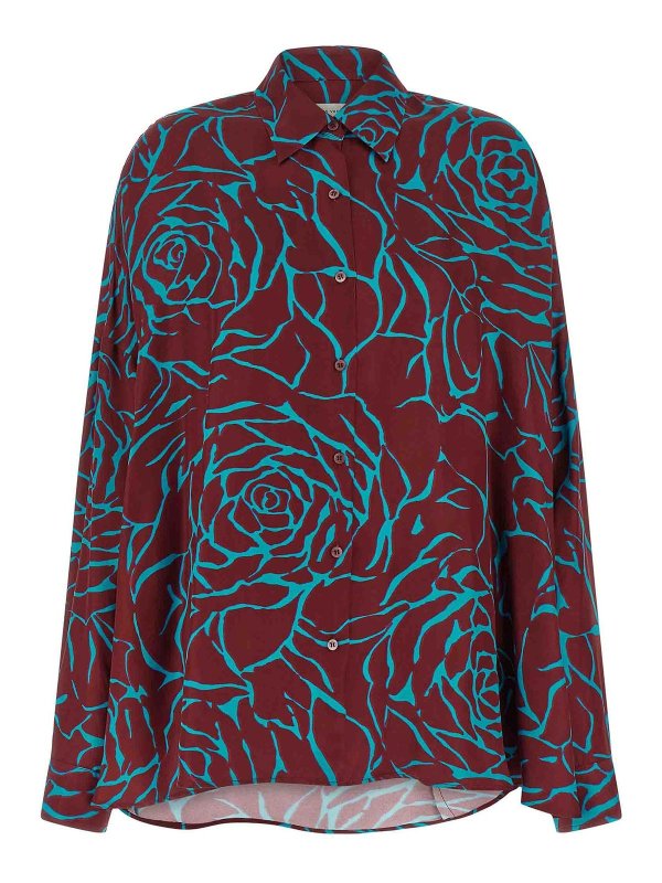 DRIES VAN NOTEN: シャツ - シャツ - ダークレッド
