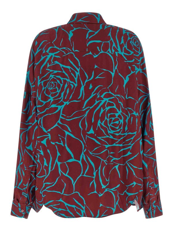DRIES VAN NOTEN: シャツ online - シャツ - ダークレッド