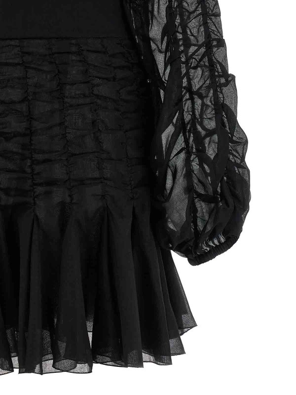 膝丈ドレス - 黒 shop online: GIOVANNI BEDIN