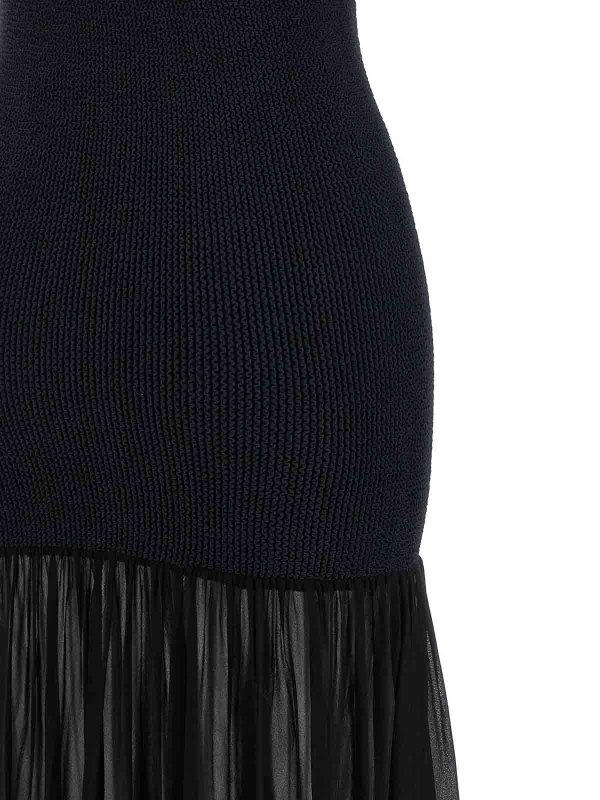 膝丈ドレス - 黒 shop online: HUNZA G