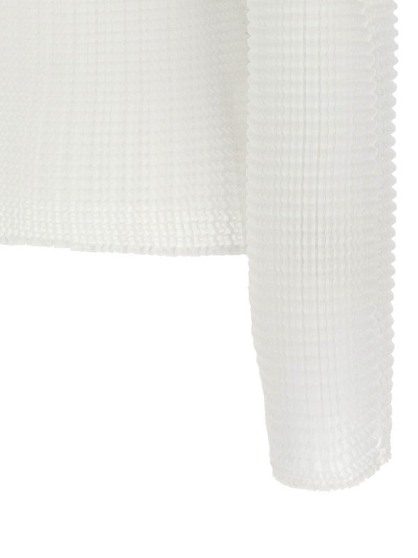ブラウス - 白 shop online: ISSEY MIYAKE