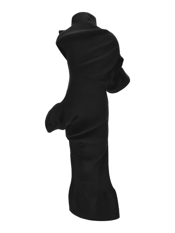 ISSEY MIYAKE: ニーレングスドレス online - 膝丈ドレス - 黒