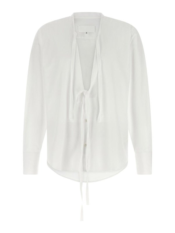 Maison Margiela: シャツ - シャツ - 白
