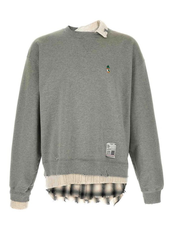 MAISON MIHARA YASUHIRO: Sudaderas y suéteres - Sudadera - Gris