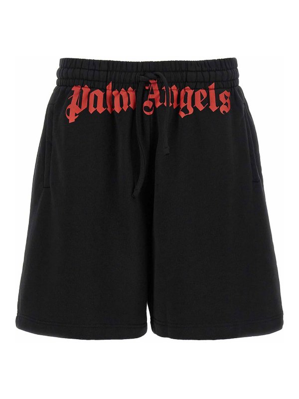 Palm Angels: トラウザーショーツ - ショートパンツ - 黒