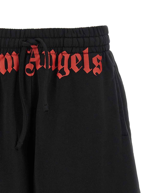 The Best Shops Palm Angels: トラウザーショーツ - ショートパンツ - 黒