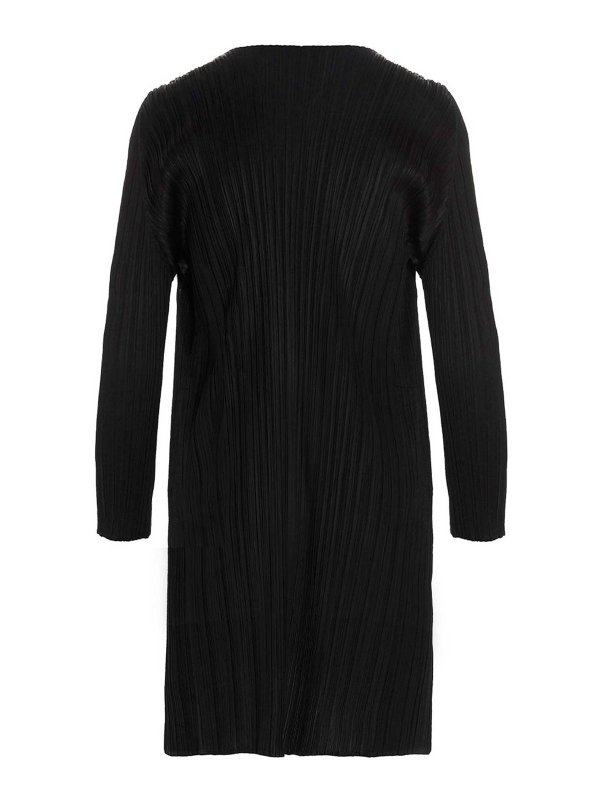 PLEATS PLEASE ISSEY MIYAKE: カーディガン online - カーディガン - 黒