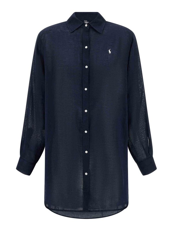 POLO RALPH LAUREN: シャツ - シャツ - ブルー