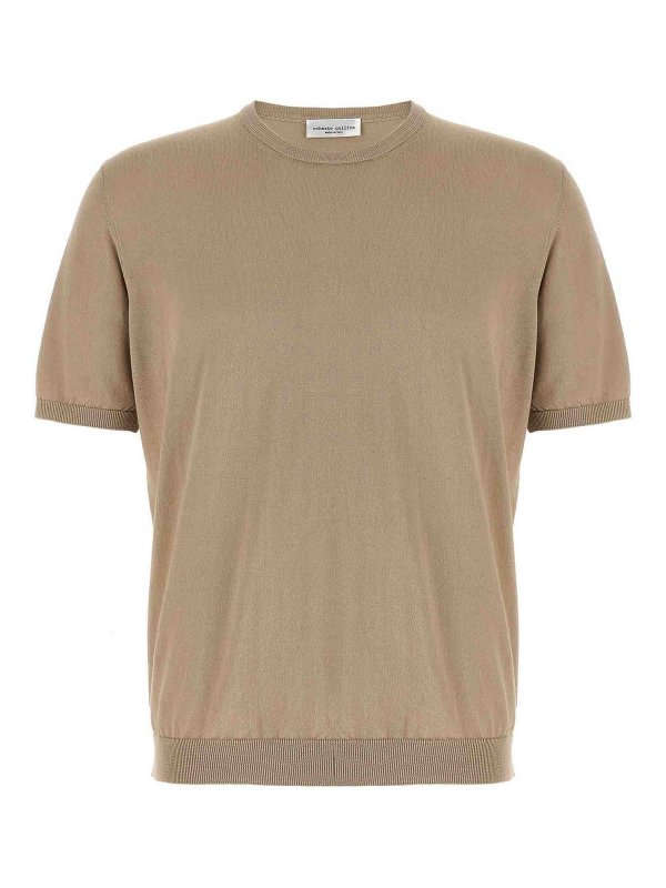 ROBERTO COLLINA: Pull col rond - Pull Col Rond - Beige