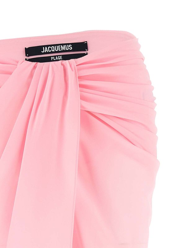The Best Shops JACQUEMUS: ニーレングススカート＆ミディ丈 - 膝丈/ミディスカート - ヌードカラー