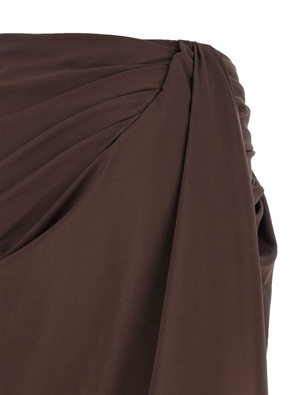 The Best Shops JACQUEMUS: Knielange und Midi Röcke - Midirock - Braun
