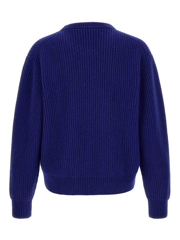 JIL SANDER: Pull col rond online - Pull Col Rond - Bleu