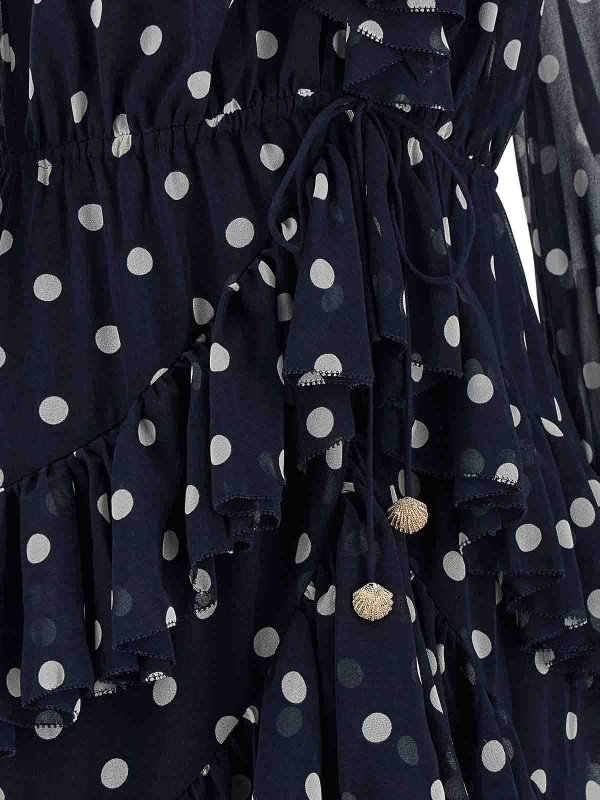 Maxikleid - Blau shop online: Self Portrait