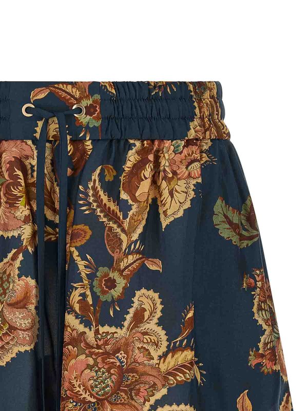 The Best Shops ZIMMERMANN: トラウザーショーツ - ショートパンツ - マルチカラー