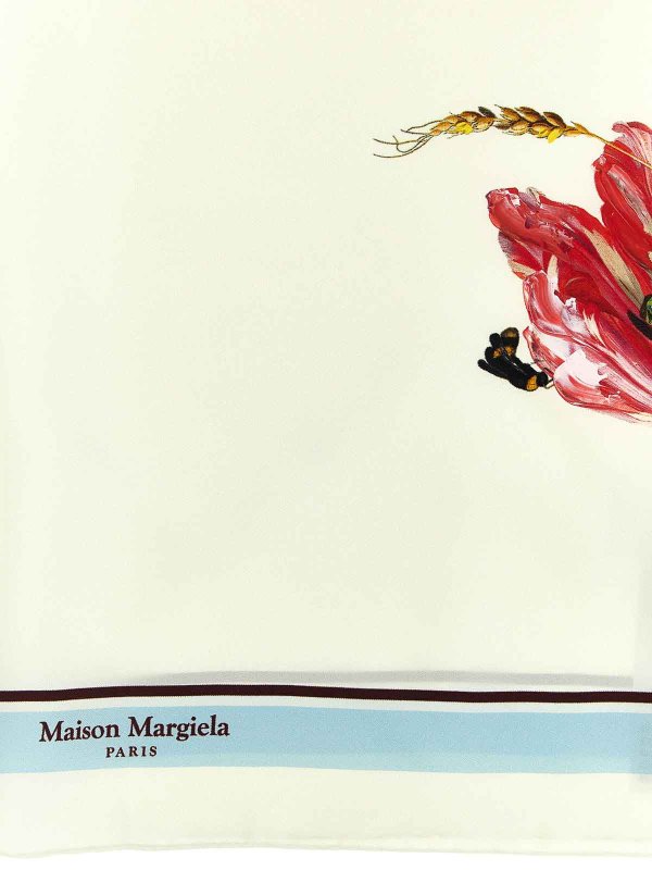 The Best Shops Maison Margiela: Bufandas y pañuelos - Bufanda - Blanco