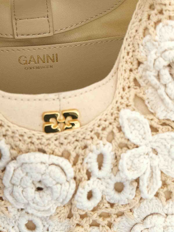 トートバッグ - 白 shop online: GANNI