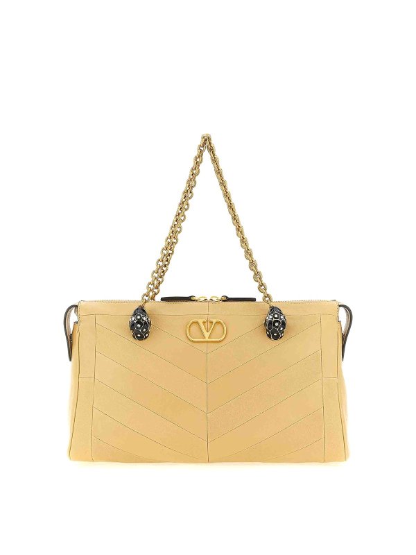 VALENTINO GARAVANI: ショルダーバッグ - ショルダーバッグ - ベージュ
