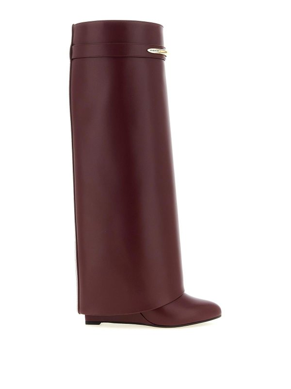 GIVENCHY: Botas - Botas - Rojo Oscuro