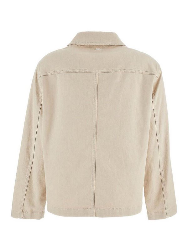 S MAX MARA: casual jackets online - Sand-Colored Cotton Jacket