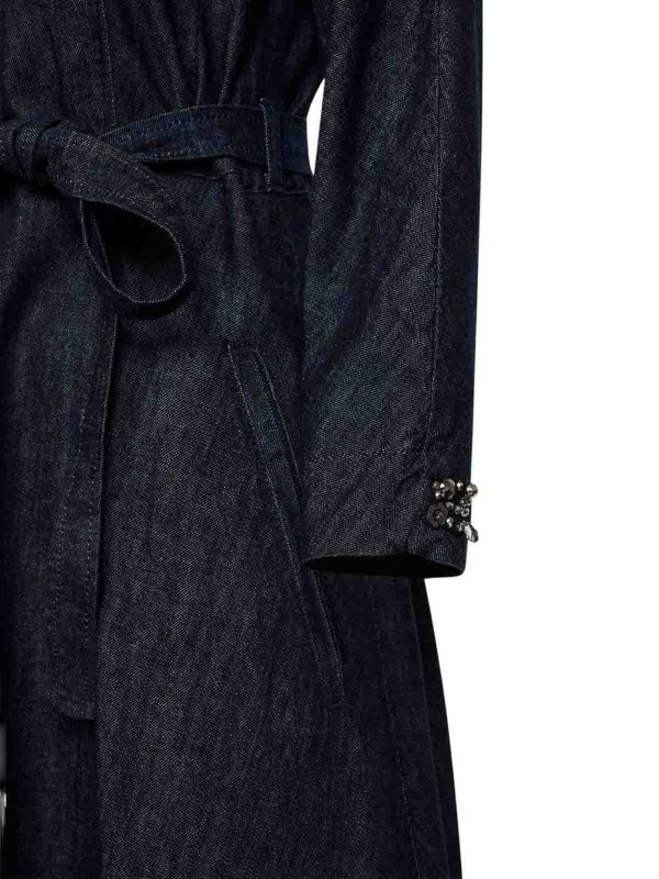 The Best Shops S MAX MARA: ニーレングスドレス - 膝丈ドレス - ブルー