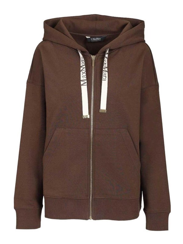 S MAX MARA: Sudaderas y suéteres - Sudadera - Marrón
