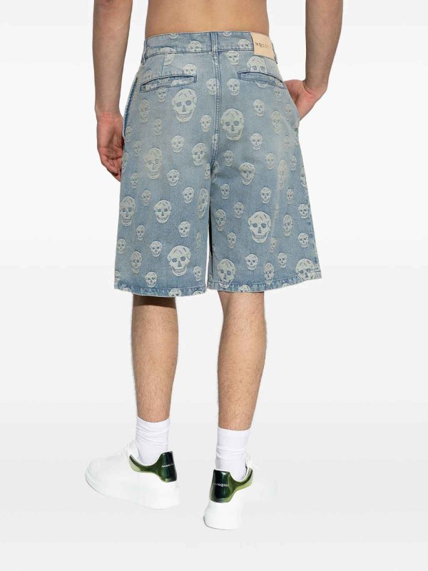 The Best Shops ALEXANDER MCQUEEN: Shorts - Short - Bleu