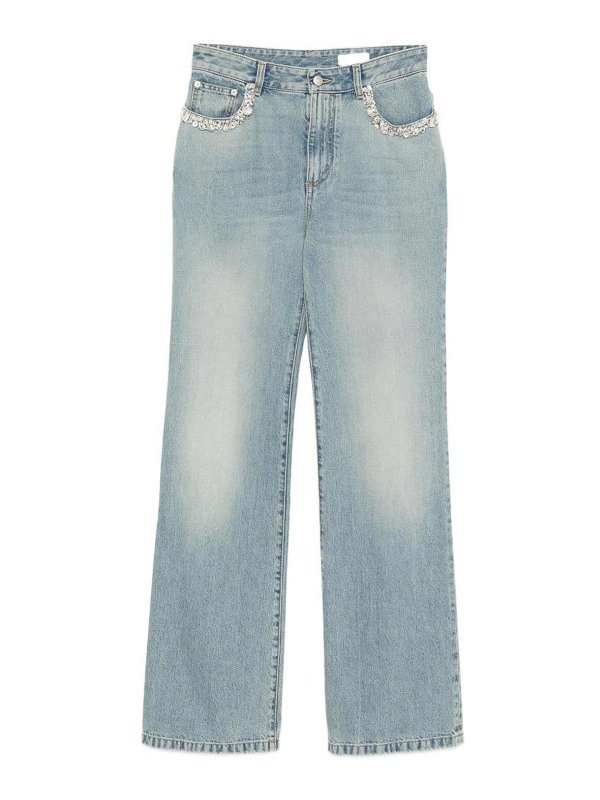 ALEXANDER MCQUEEN: ストレートジーンズ - ストレートジーンズ - ブルー